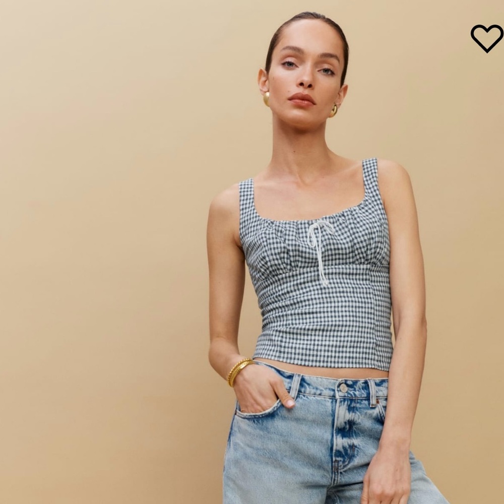 NWT Reformation Balia Linen Top